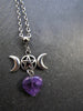 Collier "Cœur de Déesse" en Améthyste