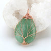 Collier "Arbre de Vie" Fait Main en Pierres Semi-Précieuses