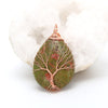 Collier "Arbre de Vie" Fait Main en Pierres Semi-Précieuses