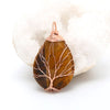 Collier "Arbre de Vie" Fait Main en Pierres Semi-Précieuses