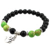 Bracelet Om Style Indien - Disponible en 7 pierres naturelles