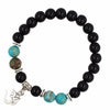 Bracelet Om Style Indien - Disponible en 7 pierres naturelles