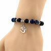 Bracelet Om Style Indien - Disponible en 7 pierres naturelles