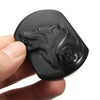 Collier Loup en Obsidienne Naturelle