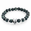 Bracelet "Crâne" en Pierres Naturelles - 12 pierres disponibles