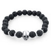 Bracelet "Crâne" en Pierres Naturelles - 12 pierres disponibles