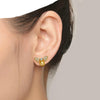 Boucles d'Oreilles "Abeille d'Or" en Citrine