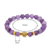 Bracelet "Bouddha" en Améthyste et Or Antique