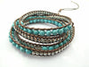 Bracelet Wrap "Eau Turquoise"