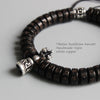 Bracelet Bouddhiste "Vajra" en Perle de Coquille de Noix de Coco