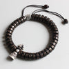 Bracelet Bouddhiste "Vajra" en Perle de Coquille de Noix de Coco