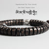 Bracelet Bouddhiste "Vajra" en Perle de Coquille de Noix de Coco
