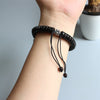Bracelet Bouddhiste "Vajra" en Perle de Coquille de Noix de Coco