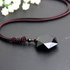 Collier "Etoile" en Obsidienne Noire