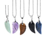 Collier et Pendentif "Aile d'Ange" en Pierres Naturelles - 8 pierres disponibles