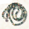 Bracelet Mala "Chanceuse" de 108 perles en Agate Indienne