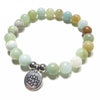 Bracelet Mala "Paix Intérieure" en Amazonite Naturelle
