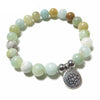 Bracelet Mala "Paix Intérieure" en Amazonite Naturelle