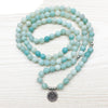 Bracelet Mala "Bleu Azur" en Amazonite Naturelle