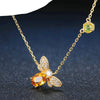 Collier "Abeille d'Or" en Citrine
