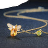 Collier "Abeille d'Or" en Citrine