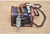 Collier "Symbole Bouddhiste Tibétain" en Bois Naturel - 9 modèles disponibles