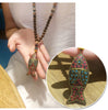 Collier "Symbole Bouddhiste Tibétain" en Bois Naturel - 9 modèles disponibles