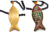 Collier "Symbole Bouddhiste Tibétain" en Bois Naturel - 9 modèles disponibles