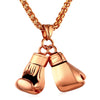 Collier Gant de Boxe Double