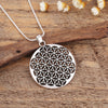 Collier Sacré "Fleur de Vie" Argent Antique