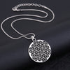 Collier Sacré "Fleur de Vie" Argent Antique