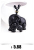 Collier "Éléphant et Protection" en Obsidienne Noire