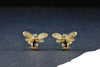 Boucles d'Oreilles "Abeille d'Or" en Citrine