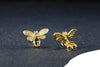 Boucles d'Oreilles "Abeille d'Or" en Citrine