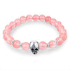 Bracelet "Crâne" en Pierres Naturelles - 12 pierres disponibles