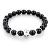 Bracelet "Crâne" en Pierres Naturelles - 12 pierres disponibles