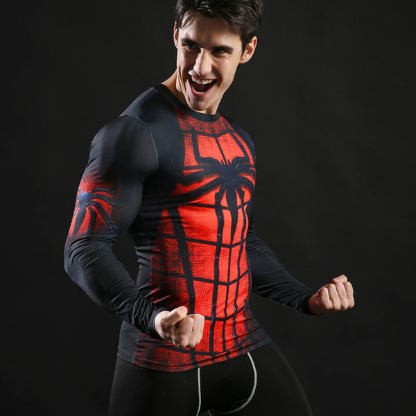 T Shirt de Compression Deluxe Spiderman