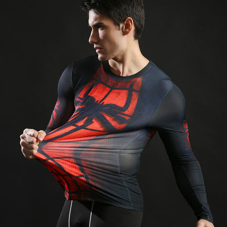 T Shirt de Compression Deluxe Spiderman