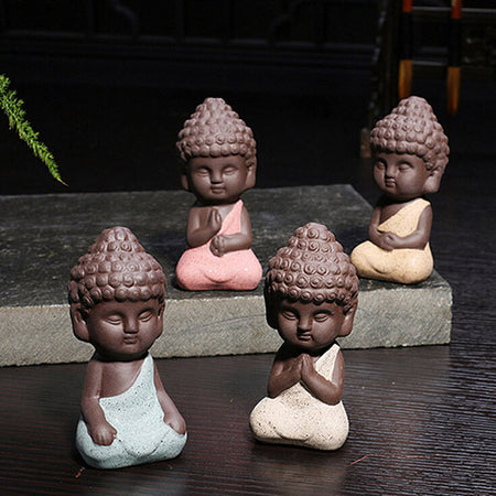 Statue Mini Bouddha - 4 couleurs disponibles