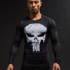 T Shirt de Compression Deluxe The Punisher
