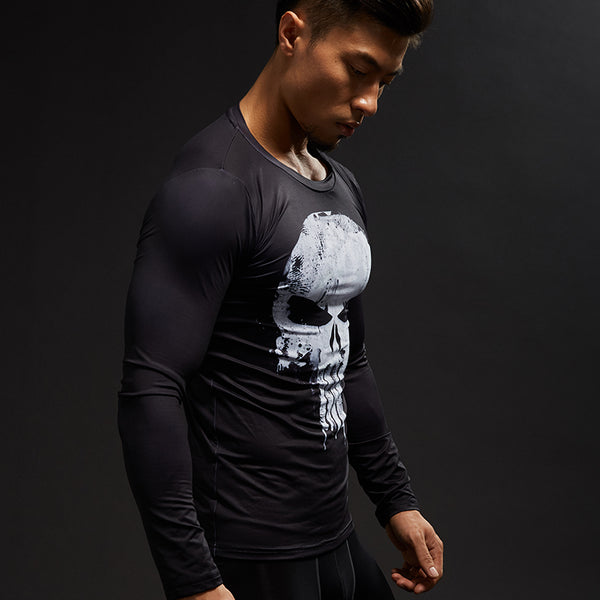 T Shirt de Compression Deluxe The Punisher