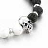 Bracelet "Crâne" en Pierres Naturelles - 12 pierres disponibles