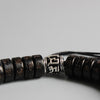 Bracelet Bouddhiste "Vajra" en Perle de Coquille de Noix de Coco