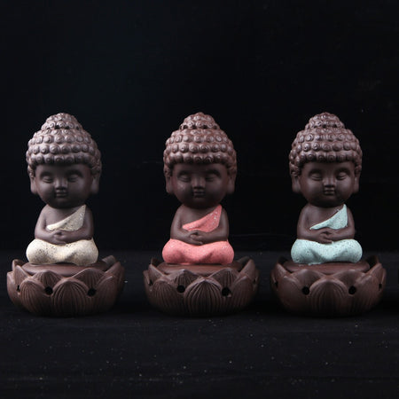 Brûleur d'encens Bouddha - 4 couleurs disponibles