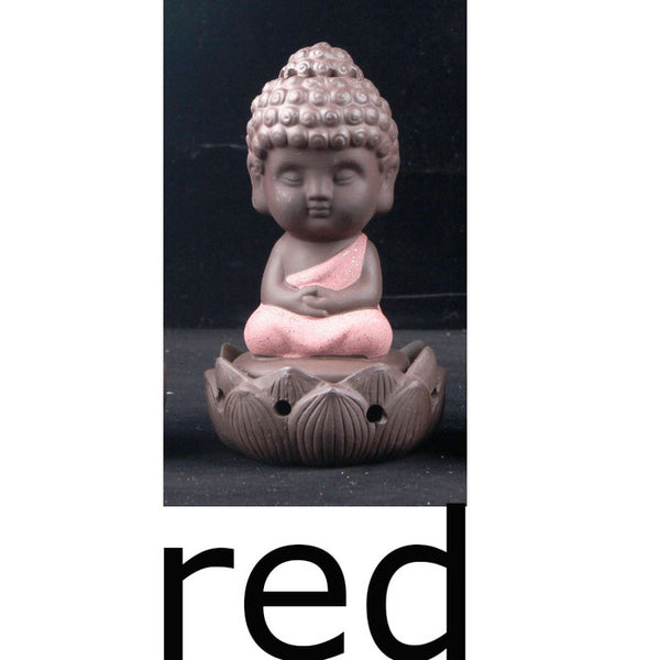 Brûleur d'encens Bouddha - 4 couleurs disponibles