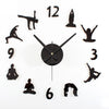 Horloge "Postures de Yoga" Originale