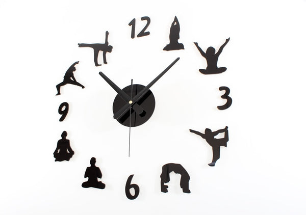 Horloge "Postures de Yoga" Originale