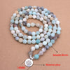 Bracelet Mala "Lotus" de 108 perles en Amazonite Naturelle