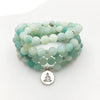 Bracelet Mala "Vert d'Eau" en Amazonite Naturelle