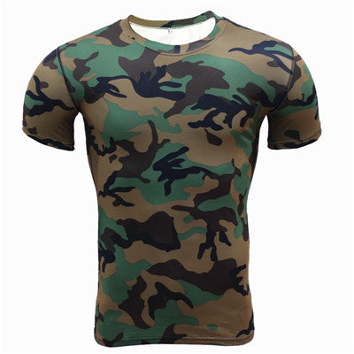 T Shirt de Compression Camouflage
